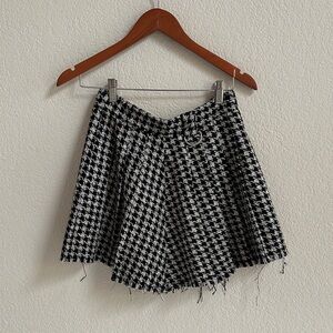 Berksha short gingham skirt high waisted
